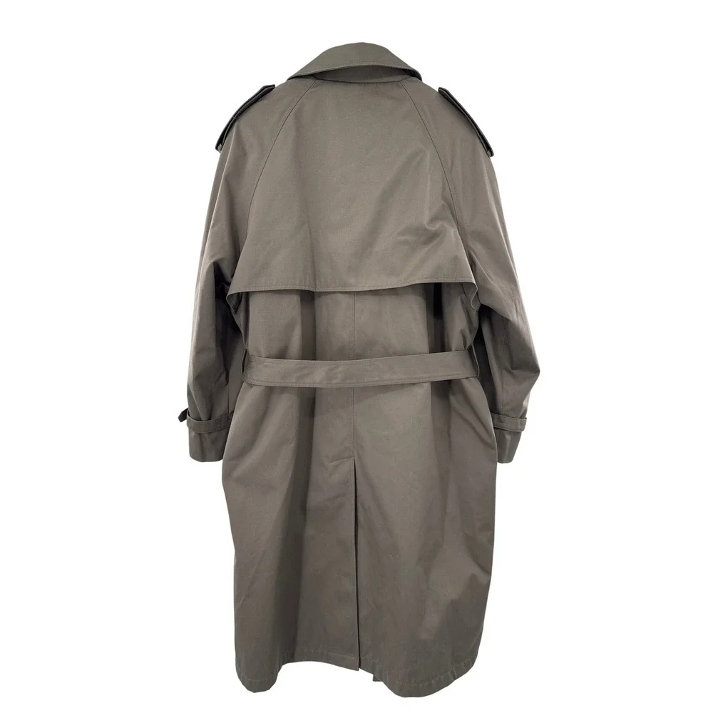 Lauren Ralph Lauren Men Double Breasted Trench Coat Quilted Removable Lining 44S